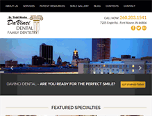 Tablet Screenshot of davincidentalspa.com